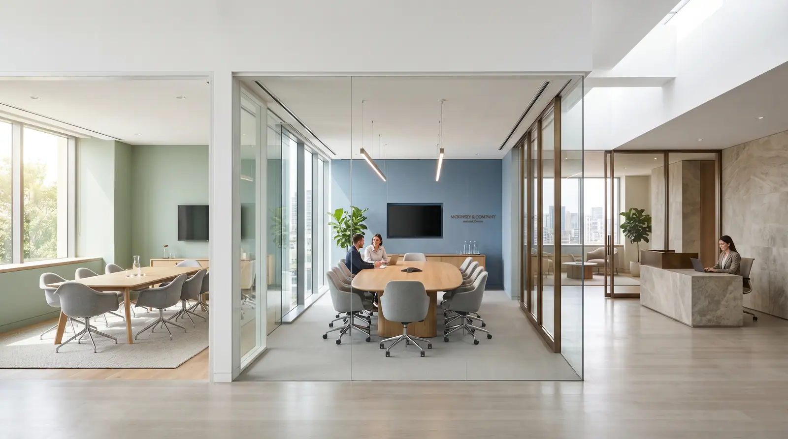 Premium consulting spaces for Grey Area signature services